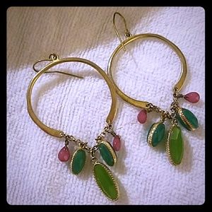 Emerald and ruby earings (fashion jewelry)